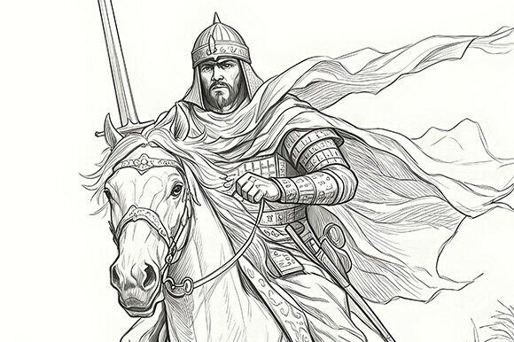 Download Ancient Arab Warrior on Horseback - Arab Collection