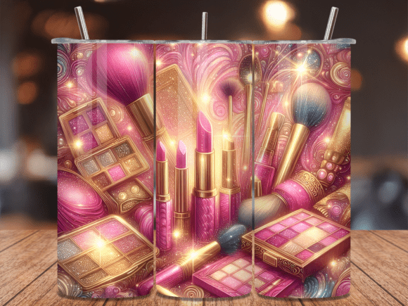Download Golden Glow Makeup Beauty Tumbler Wrap - Golden glow Collection